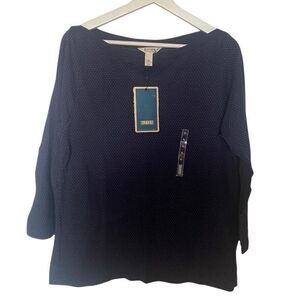 Bitten by Sarah Jessica Parker NWT perfect fit polka dot blue XL